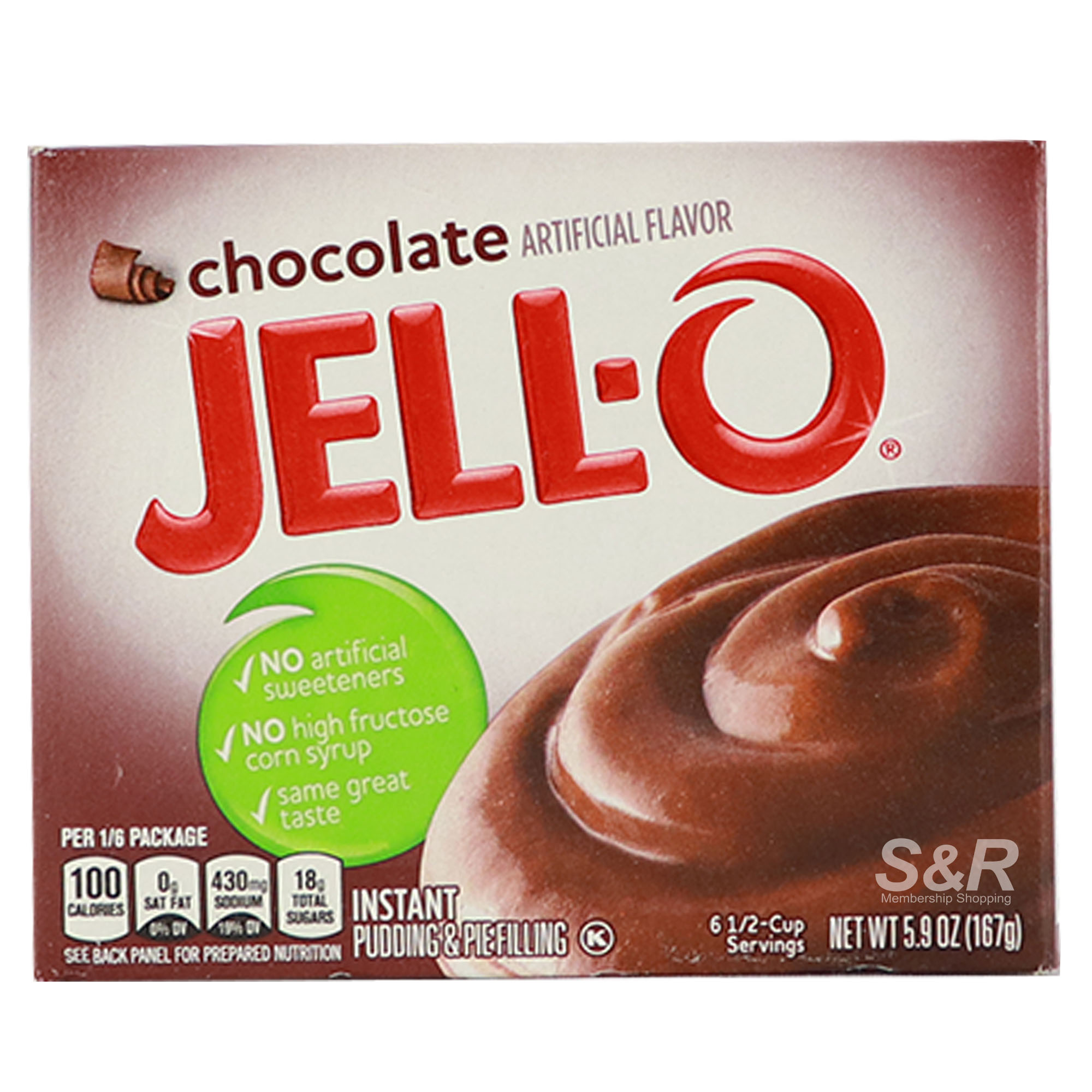 Jell-O Instant Pudding & Pie Filling Chocolate 167g